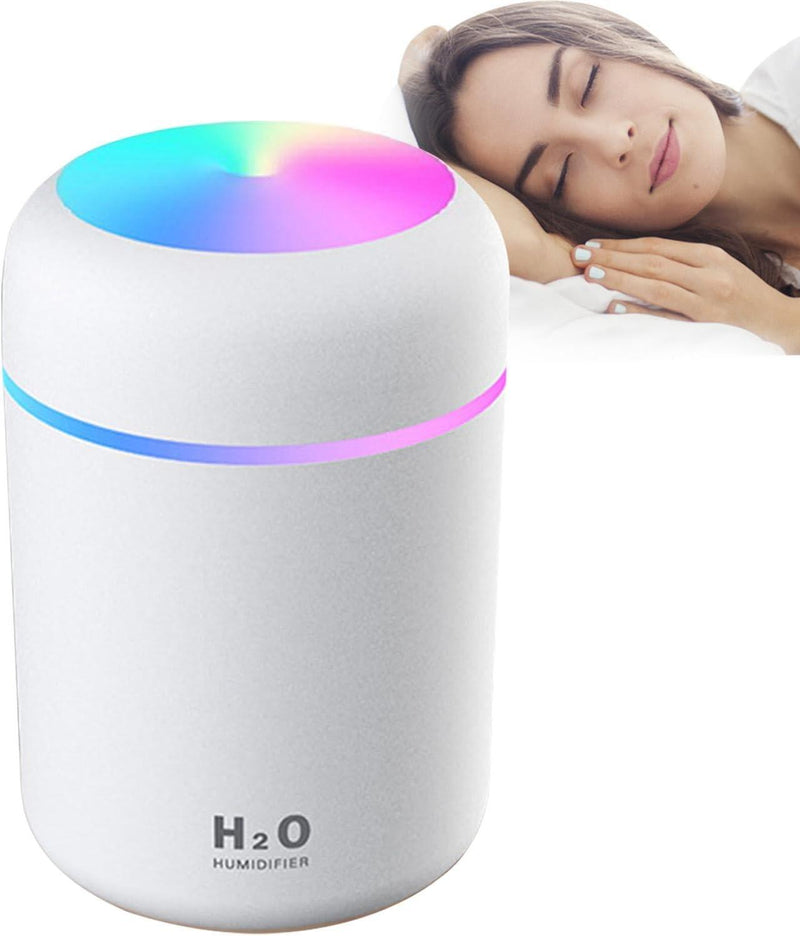 Umidificador de Ar Portátil ComfortMist com Luz LED - Atmosfera Revitalizante