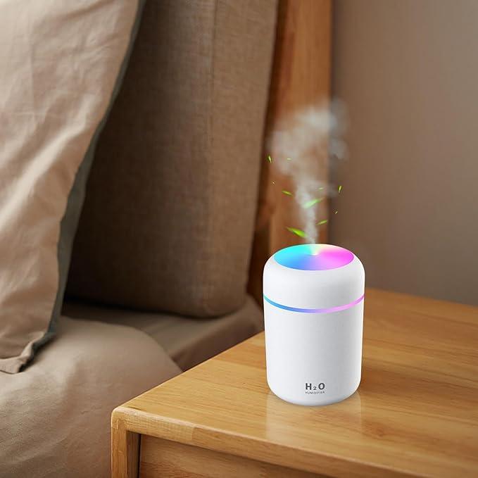 Umidificador de Ar Portátil ComfortMist com Luz LED - Atmosfera Revitalizante