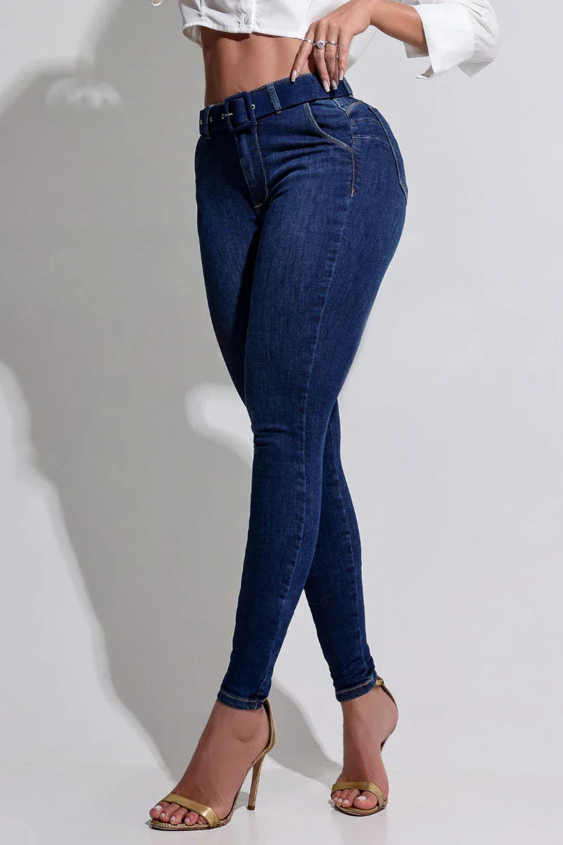 Calça Jeans Modeladora com Cinto