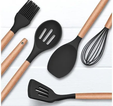 Kit 11 Peças Utensílios de Cozinha Silicone