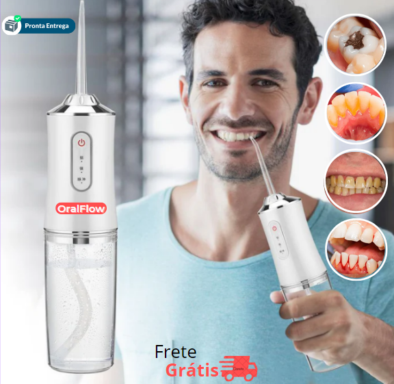 OralFlow Irrigador Dental + Kit de Acessórios Grátis!