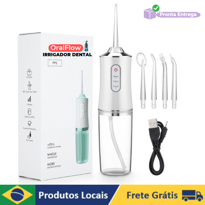 OralFlow Irrigador Dental + Kit de Acessórios Grátis!