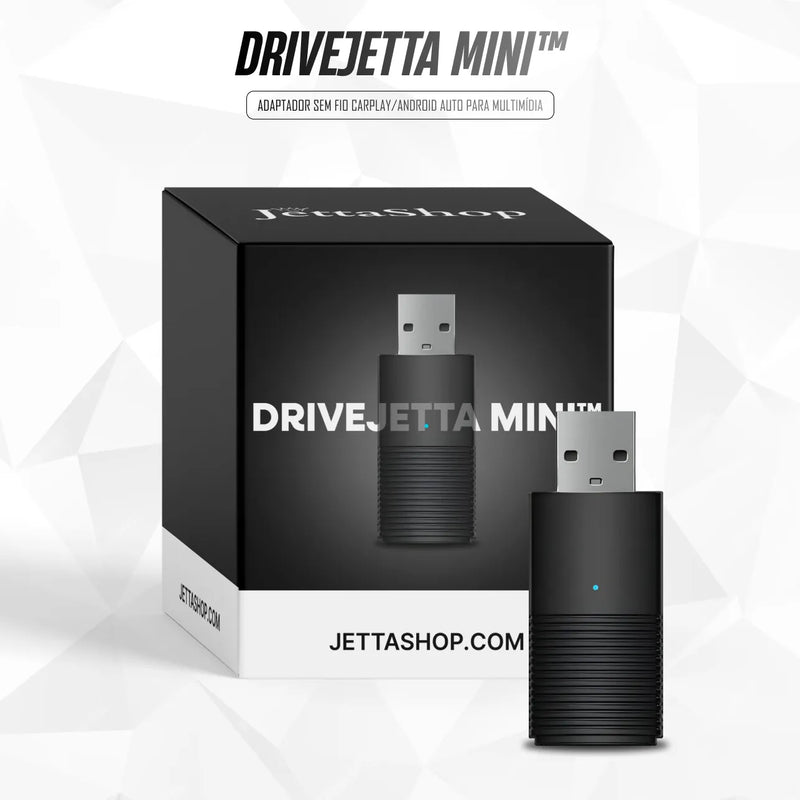 Adaptador Sem fio CarPlay/Android Auto para Multimídia - DriveJetta Mini™