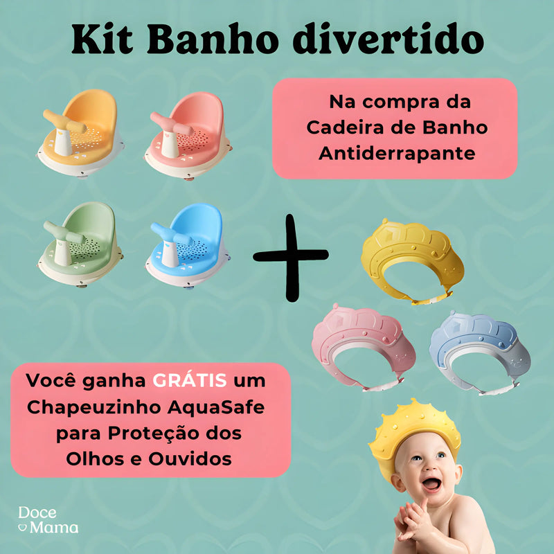 Cadeira de Banho Antiderrapante para bebês - BabySafe