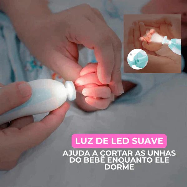 Aparador de Unhas SoftCare® Infantil - Elétrico e Silencioso